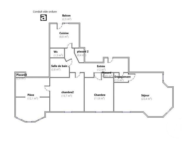 Appartement F4 &agrave; vendre - 4 pi&egrave;ces - 92,04 m2 - Valence - 26 - RHONE-ALPES