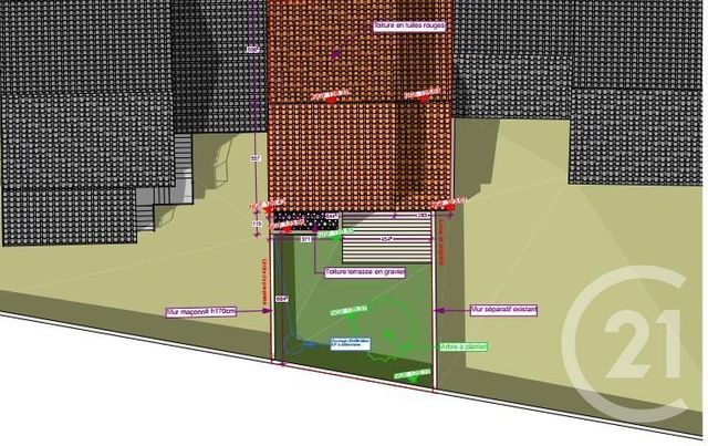 Terrain à vendre - 171 m2 - Valence - 26 - RHONE-ALPES